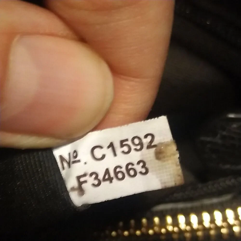Coach Minetta Crossgrain Leather Black Satchel Crossbody Bag Handbag F34663